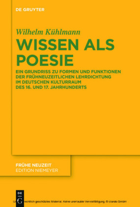 Wissen als Poesie