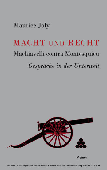 Macht und Recht, Machiavelli contra Montesquieu main product photo
