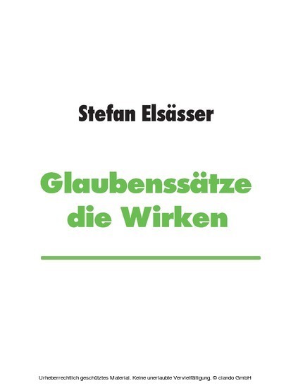 Glaubenssätze die Wirken main product photo