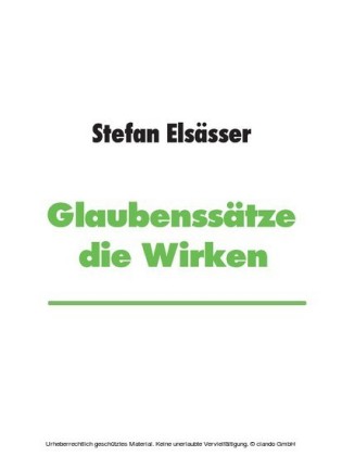 Glaubenssätze die Wirken