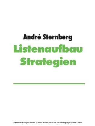 Listenaufbau Strategien