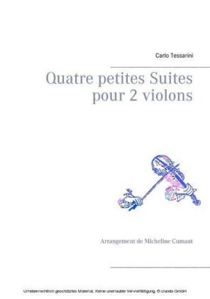 Quatre petites Suites pour 2 violons