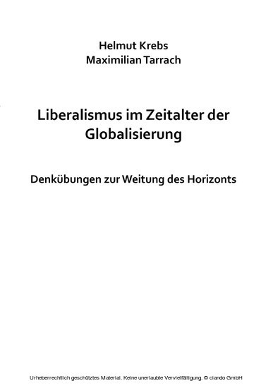 Liberalismus im Zeitalter der Globalisierung main product photo