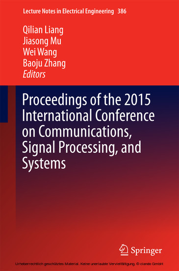 Proceedings of the 2015 International Conference on Communications, Signal Processing, and Systems main product photo