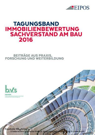 Tagungsband der EIPOS-Sachverständigentage Immobilienbewertung und Sachverstand am Bau 2016. main product photo