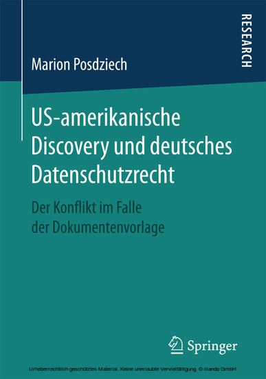 US-amerikanische Discovery und deutsches Datenschutzrecht main product photo
