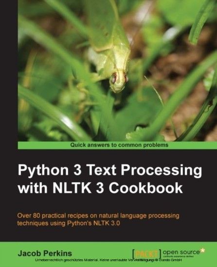 Python 3 Text Processing with NLTK 3 Cookbook main product photo