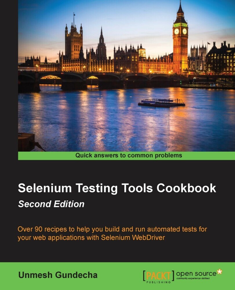 Selenium Testing Tools Cookbook main product photo