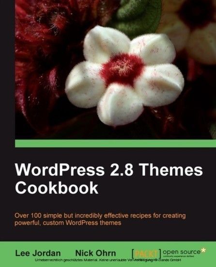 WordPress 2.8 Themes Cookbook main product photo
