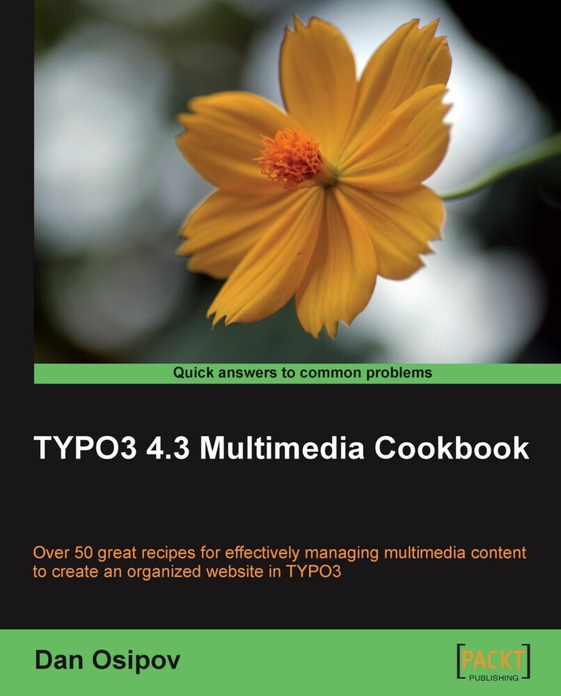 TYPO3 4.3 Multimedia Cookbook main product photo