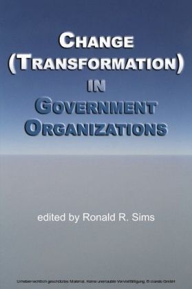 Change (Transformation) in Government Organizations