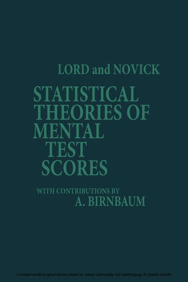 Statistical Theories of Mental Test Scores main product photo