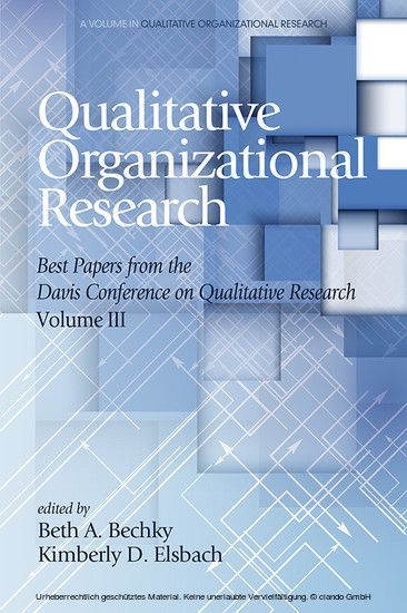 Qualitative Organizational Research - Volume 3 main product photo