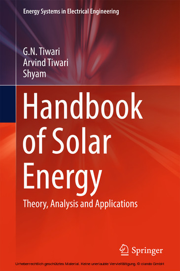 Handbook of Solar Energy main product photo