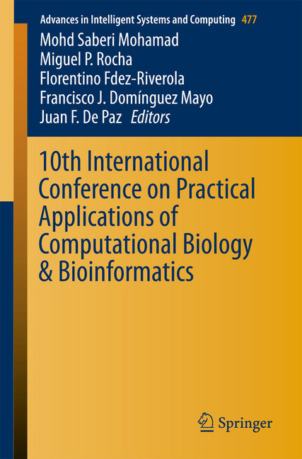 10th International Conference on Practical Applications of Computational Biology & Bioinformatics main product photo