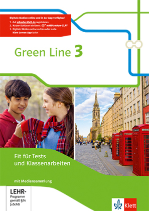 Green Line 3 - Fit für Tests und Klassenarbeiten, Arbeitsheft mit Lösungsheft und CD-ROM Klasse 7
