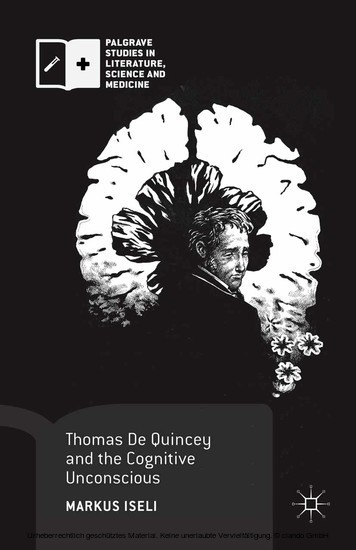 Thomas De Quincey and the Cognitive Unconscious main product photo