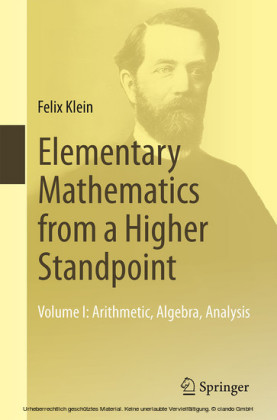 Elementary Mathematics from a Higher Standpoint