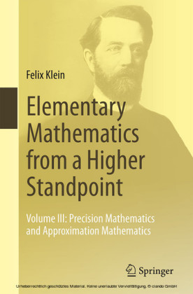 Elementary Mathematics from a Higher Standpoint