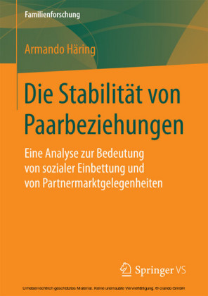 Die Stabilität von Paarbeziehungen