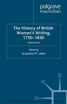 The History of British Women's Writing, 1750-1830