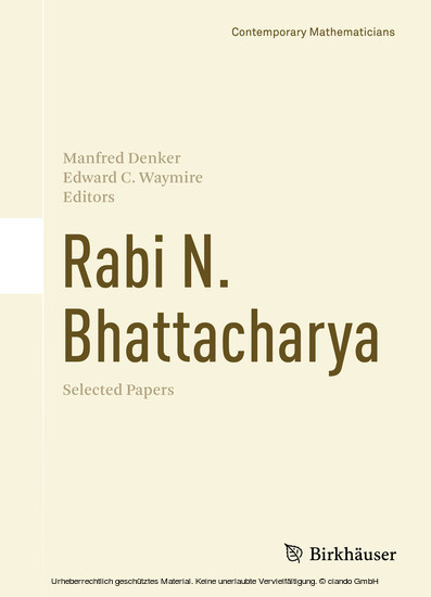 Rabi N. Bhattacharya main product photo