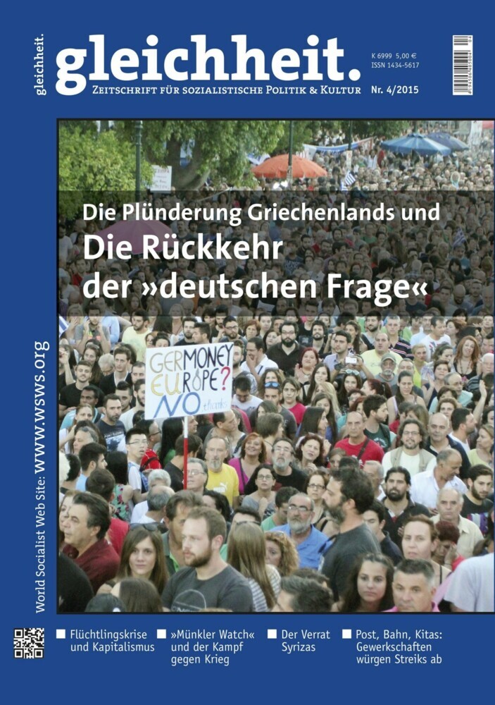 Die Plünderung Griechenlands und die Rückkehr der 'deutschen Frage' main product photo