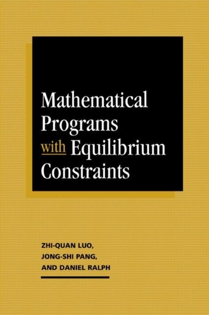 Mathematical Programs with Equilibrium Constraints main product photo