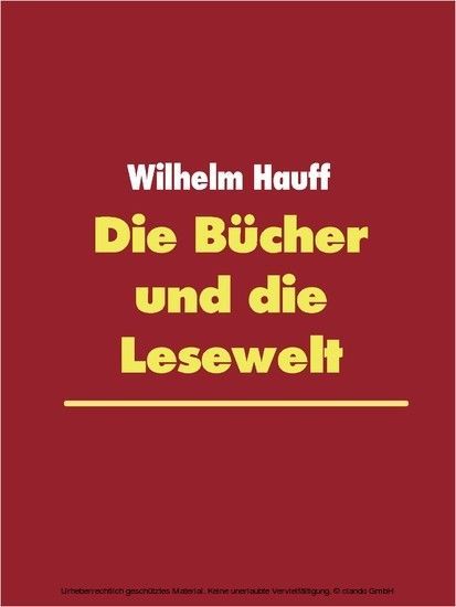 Die Bücher und die Lesewelt main product photo