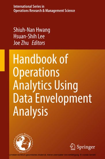 Handbook of Operations Analytics Using Data Envelopment Analysis main product photo