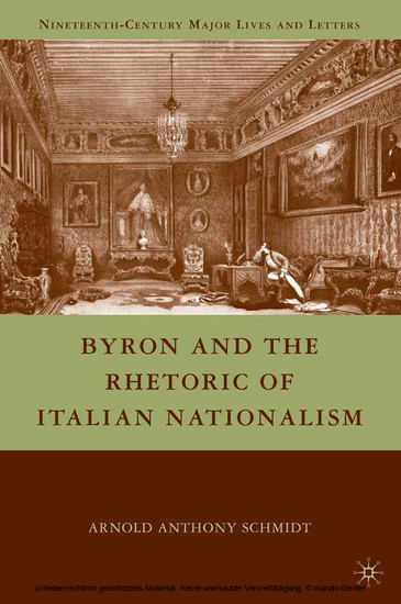 Byron and the Rhetoric of Italian Nationalism main product photo