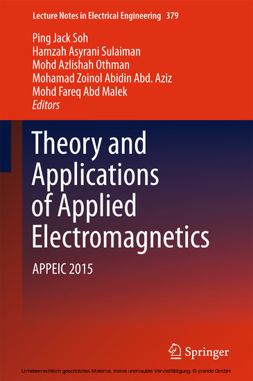 Theory and Applications of Applied Electromagnetics main product photo