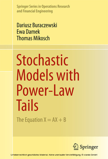 Stochastic Models with Power-Law Tails main product photo