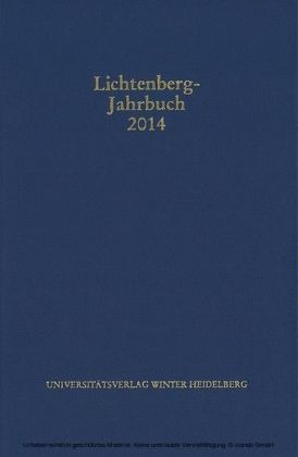 Lichtenberg-Jahrbuch 2014