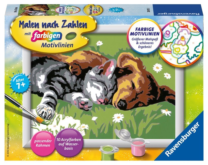 Ravensburger Malen nach Zahlen 28015 - Tiefer Schlaf - Kinder ab 7 Jahren main product photo