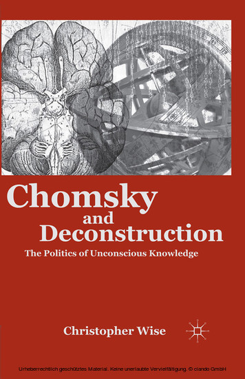 Chomsky and Deconstruction main product photo