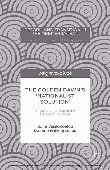 The Golden Dawn's 'Nationalist Solution': Explaining the Rise of the Far Right in Greece main product photo