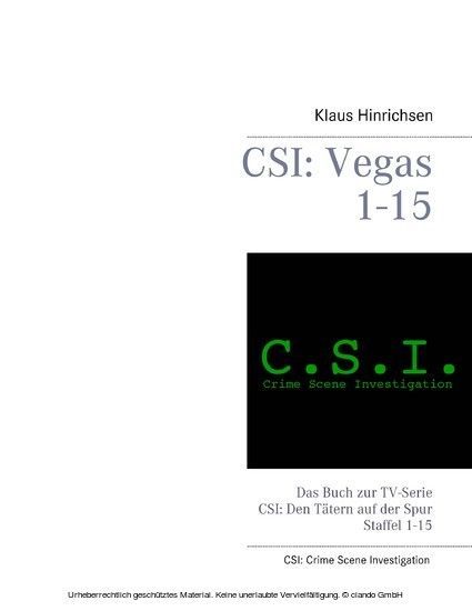 CSI: Vegas Staffel 1 - 15 main product photo