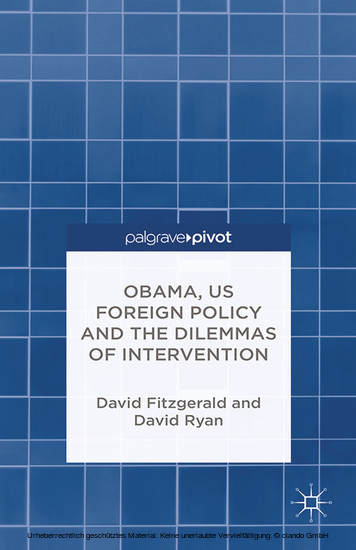 Obama, US Foreign Policy and the Dilemmas of Intervention main product photo