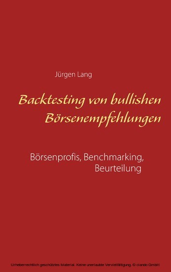 Backtesting von bullishen Börsenempfehlungen main product photo