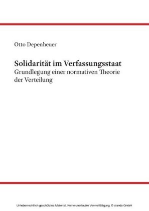 Solidarität im Verfassungsstaat