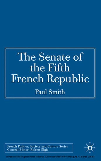The Senate of the Fifth French Republic main product photo
