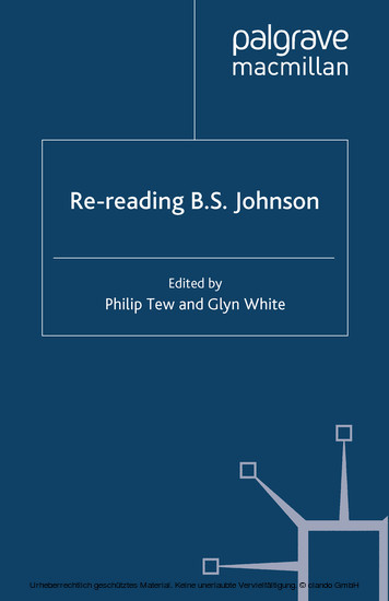 Re-reading B. S. Johnson main product photo