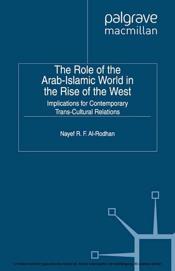 The Role of the Arab-Islamic World in the Rise of the West main product photo