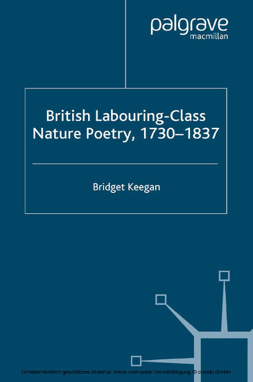 British Labouring-Class Nature Poetry, 1730-1837 main product photo