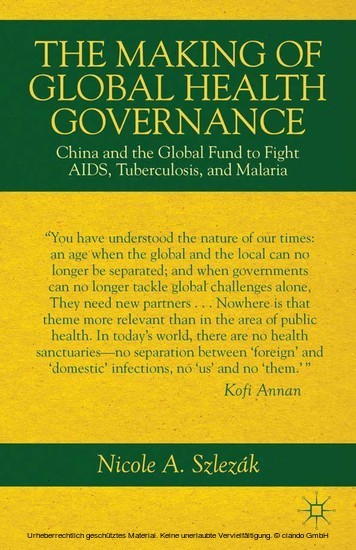 The Making of Global Health Governance main product photo