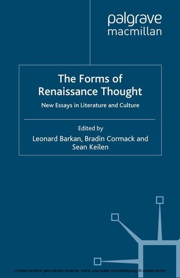 The Forms of Renaissance Thought main product photo