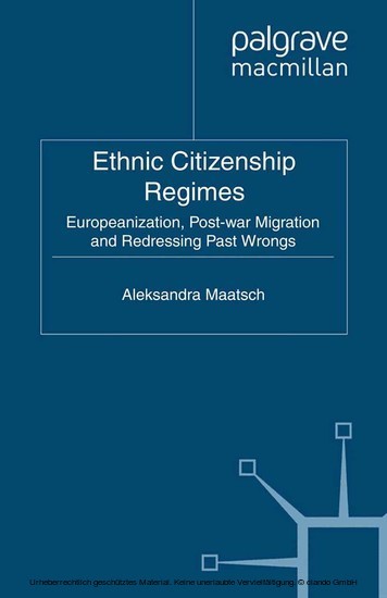 Ethnic Citizenship Regimes main product photo