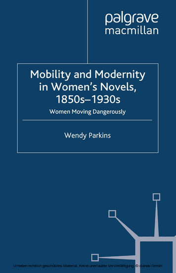Mobility and Modernity in Women's Novels, 1850s-1930s main product photo