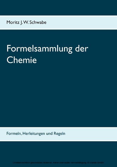 Formelsammlung der Chemie main product photo